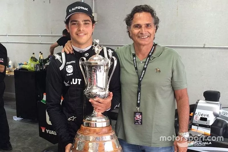 Pedro e Nelson Piquet