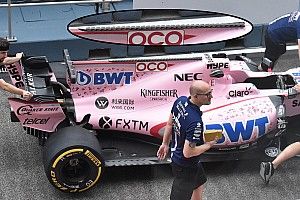 Force India mostra inovação radical na barbatana em Cingapura 