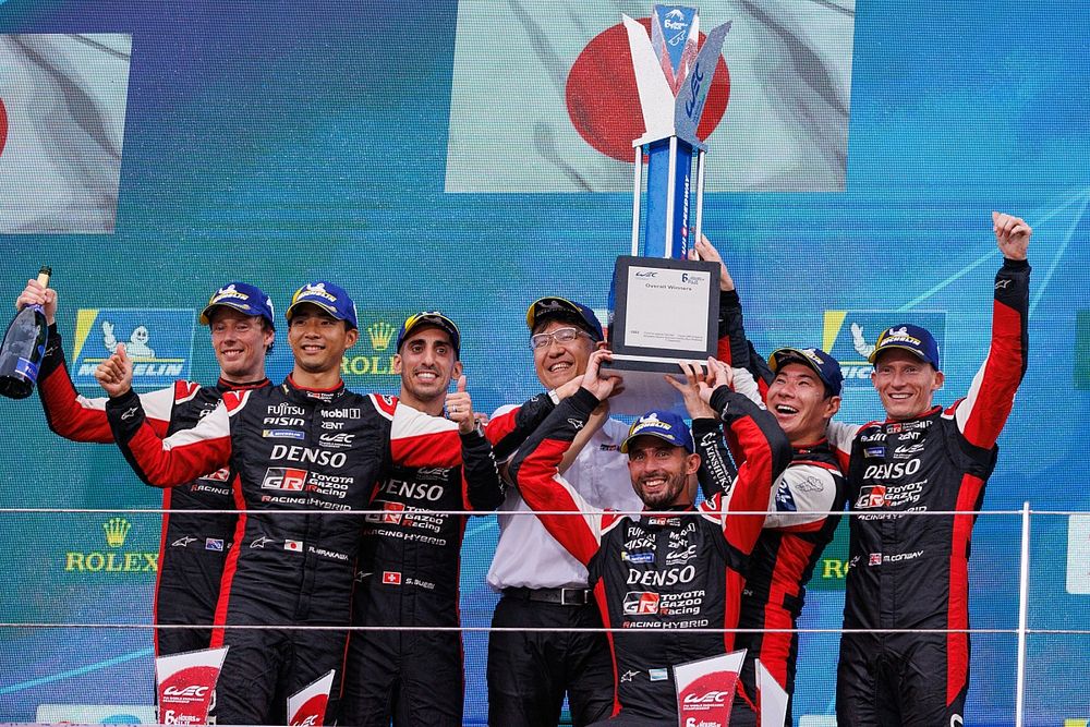 Ganadores, #7 Toyota Gazoo Racing Toyota GR010 - Hybrid: Mike Conway, Kamui Kobayashi, José María López, 2º posición, #8 Toyota Gazoo Racing Toyota GR010 - Hybrid: Sebastien Buemi, Brendon Hartley, Ryo Hirakawa