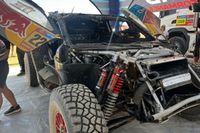 V&iacute;deo: as&iacute; lleg&oacute; el coche de Sainz tras su accidente del Dakar 2025
