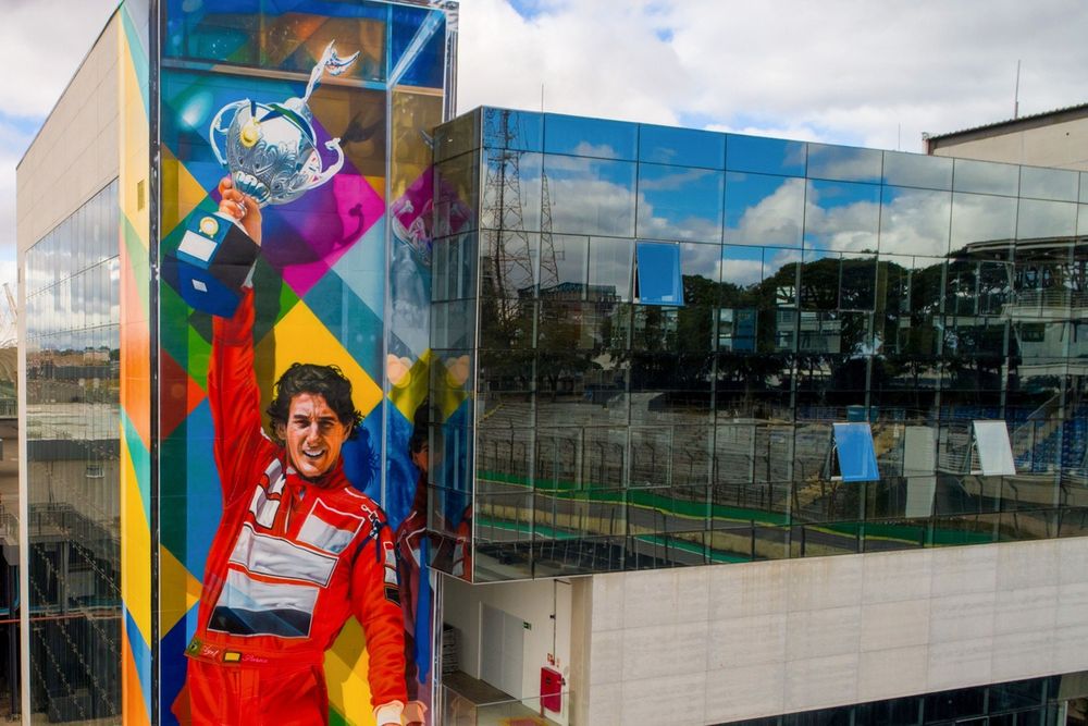 Mural de Kobra em homenagem a Senna &eacute; lan&ccedil;ado virtualmente no anivers&aacute;rio de 80 anos de Interlagos