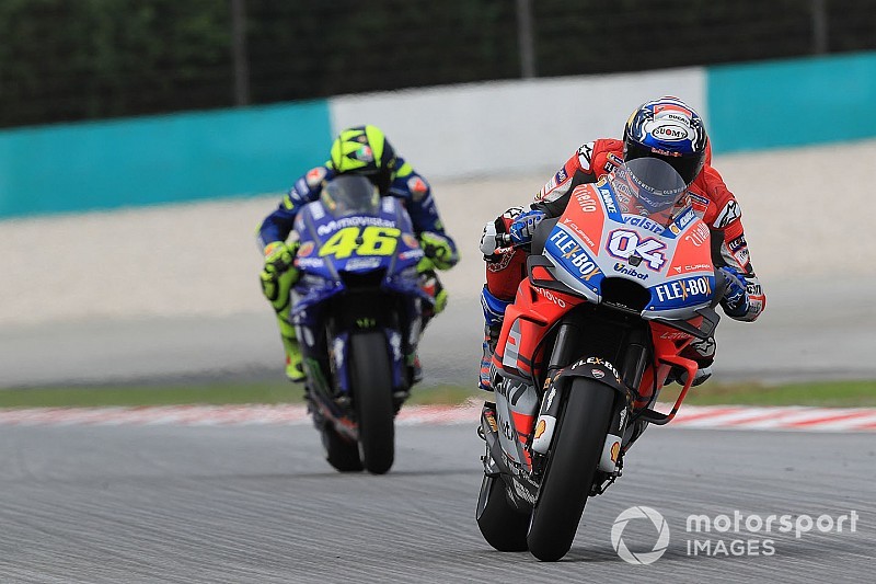 MotoGP FT1 in Sepang: Dovizioso hauchdünn vor Rossi