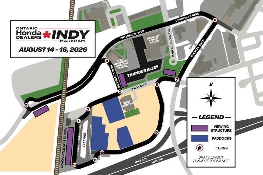 IndyCar moves race from Toronto to Markham starting in 2026