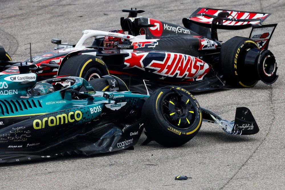 Stroll and Ocon Crash Ends US Grand Prix Sprint Under Safety Car