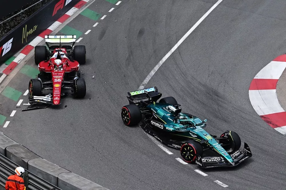Charles Leclerc, Ferrari, Lance Stroll, Aston Martin Racing