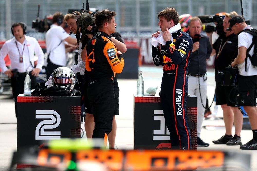 Lando Norris, McLaren, Max Verstappen, Red Bull Racing