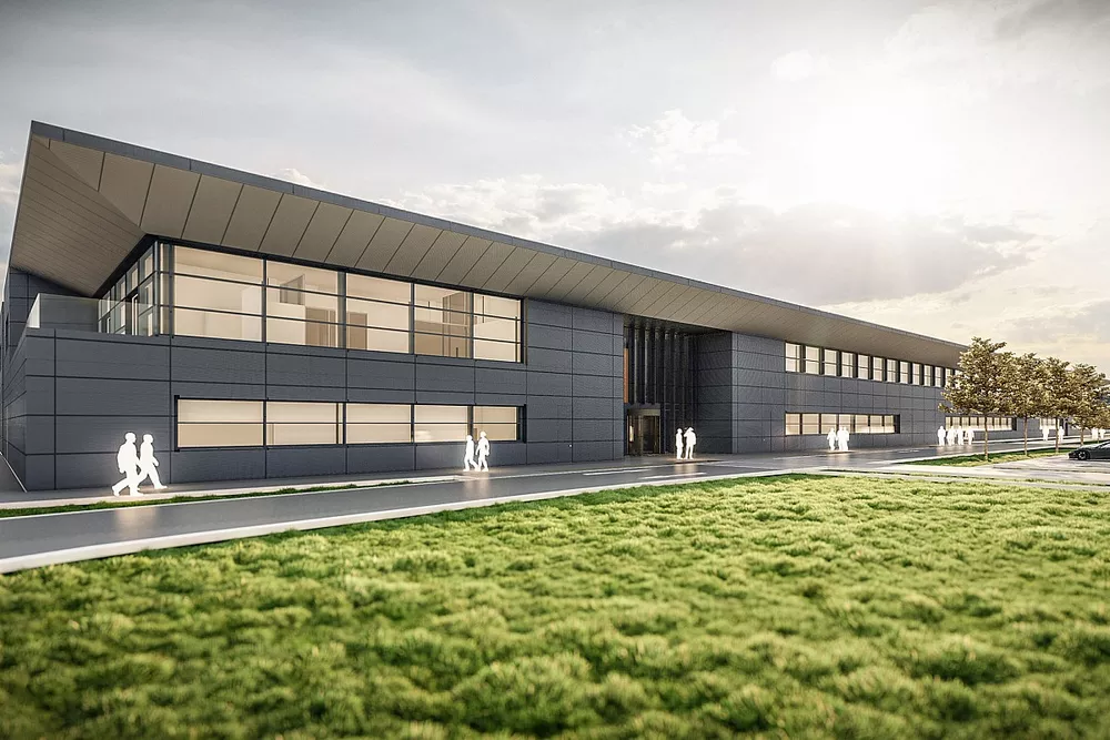 Il rendering della nuova factory Aston Martin a Silverstone 