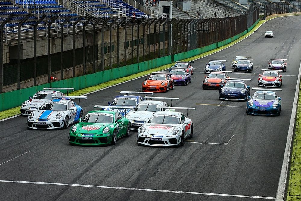Largada da Porsche Cup em Interlagos
