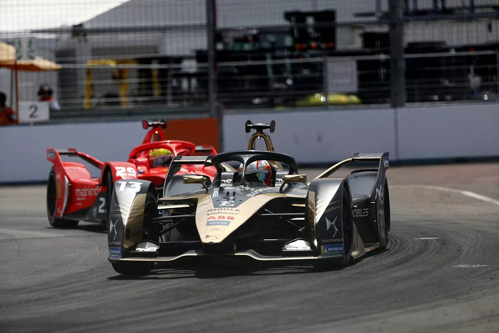 Antonio Felix da Costa, DS Techeetah, DS E-Tense FE21, Alexander Sims, Mahindra Racing, Mahindra M7Electro