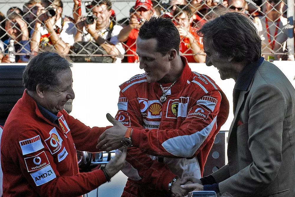 Jean Todt, Michael Schumacher e Luca di Montezemolo