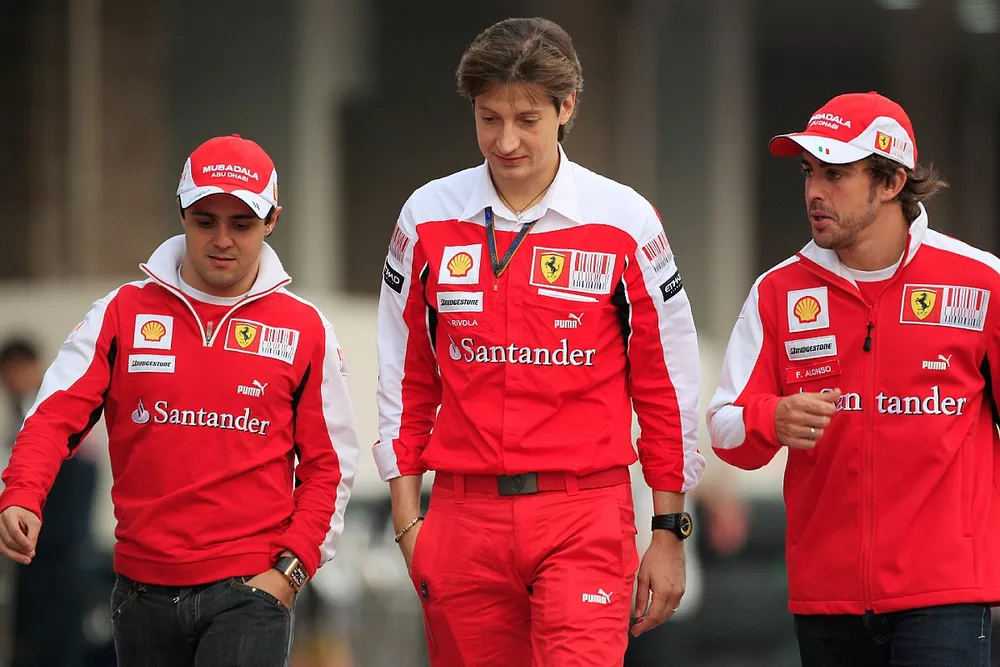Felipe Massa, Ferrari, Massimo Rivola, Ferrari y Fernando Alonso, Ferrari