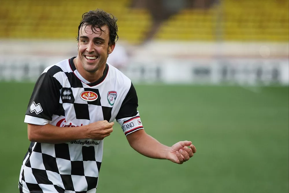 Fernando Alonso, Ferrari en el partido de f&uacute;tbol ben&eacute;fico