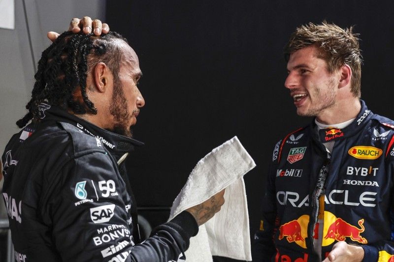Lewis Hamilton y Max Verstappen