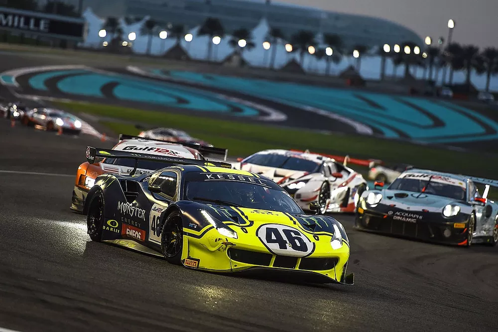 #46 Monster VR46 Kessel Ferrari 488 GT3: Valentino Rossi, Luca Marini, Alessio Salucci
