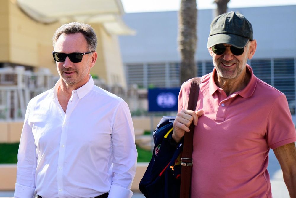 Christian Horner, director de Red Bull Racing, Adrian Newey, ingeniero jefe de Red Bull Racing