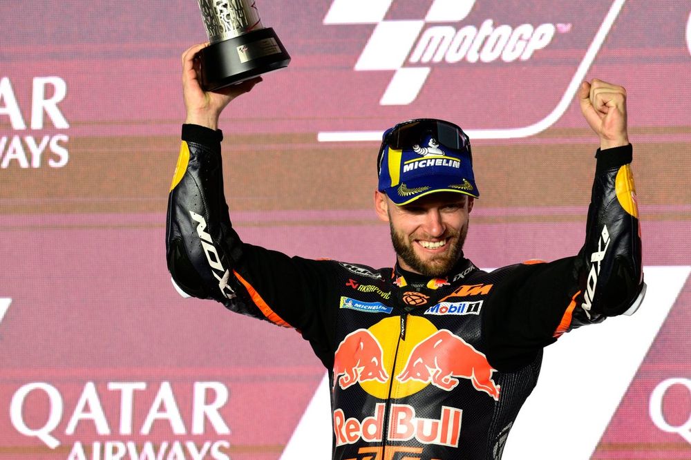 Podio: segundo lugar Brad Binder, Red Bull KTM Factory Racing