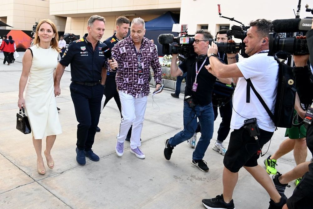 Christian Horner, Diretor de Equipe, Red Bull Racing & Geri Halliwell