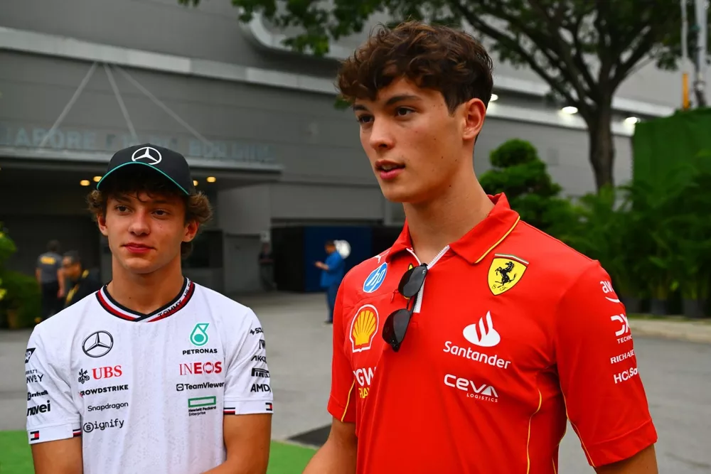 Andrea Kimi Antonelli, Mercedes-AMG F1 Team, Oliver Bearman, Haas F1 Team