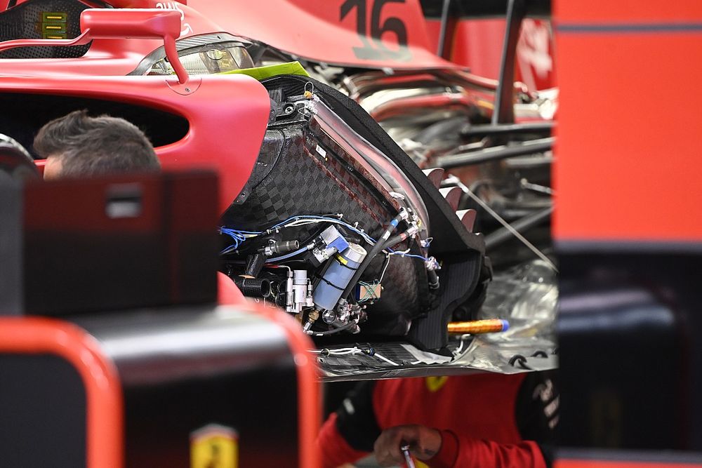 Detalle del Ferrari SF21