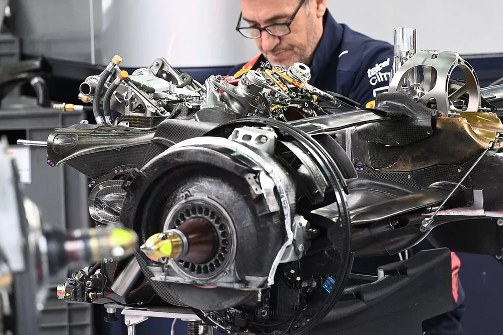 Red Bull Racing RB18 brake drum detail