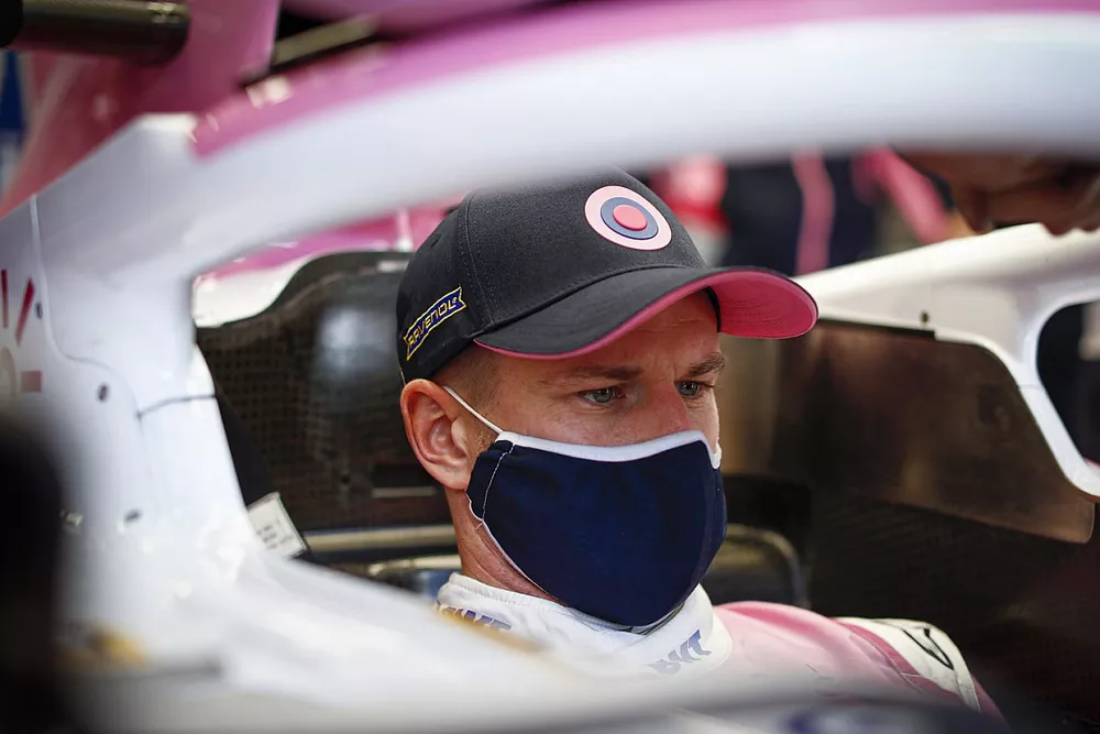 Nico Hulkenberg, Racing Point, dans son cockpit