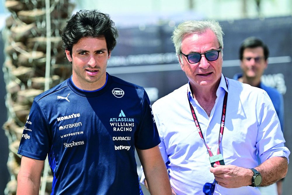 Carlos Sainz, Williams  and Carlos Sainz Sr
