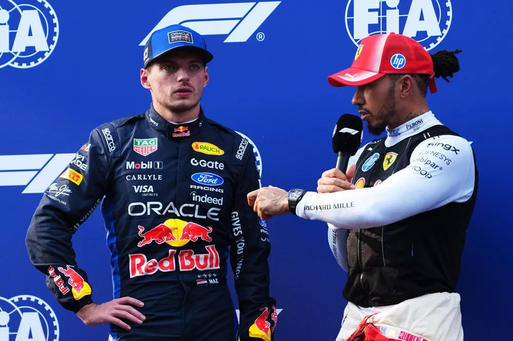 Lewis Hamilton, Ferrari, Max Verstappen, Red Bull Racing