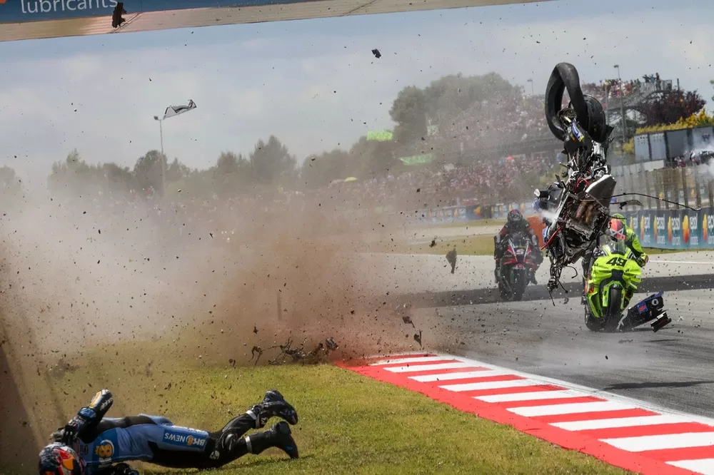 El accidente de Alex M&aacute;rquez, de Gresini Racing