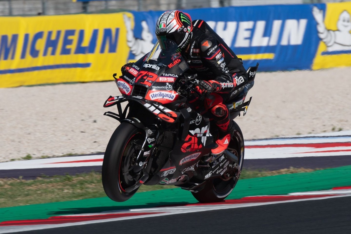 MotoGP San Marino GP: Marco Bezzecchi stuns to take pole for Aprilia