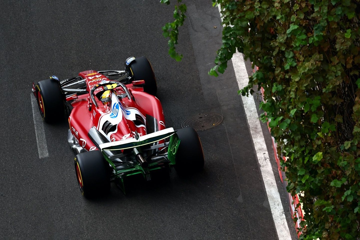 F1 Azerbaijan GP: Lewis Hamilton tops Ferrar 1-2 as both McLarens hit the wall in FP2