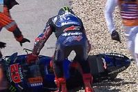 V&iacute;deo: Fabio Quartararo, al suelo en la sprint del GP de Austin