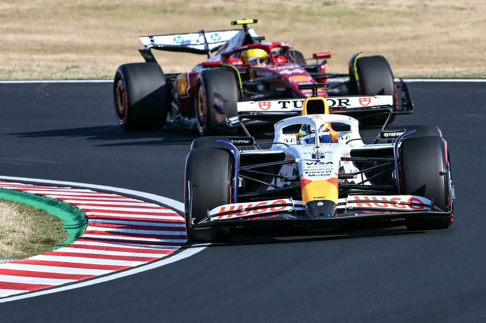 Lewis Hamilton, Ferrari, Isack Hadjar, Racing Bulls