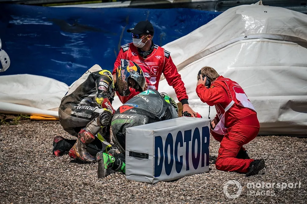 Franco Morbidelli, Petronas Yamaha SRT crash