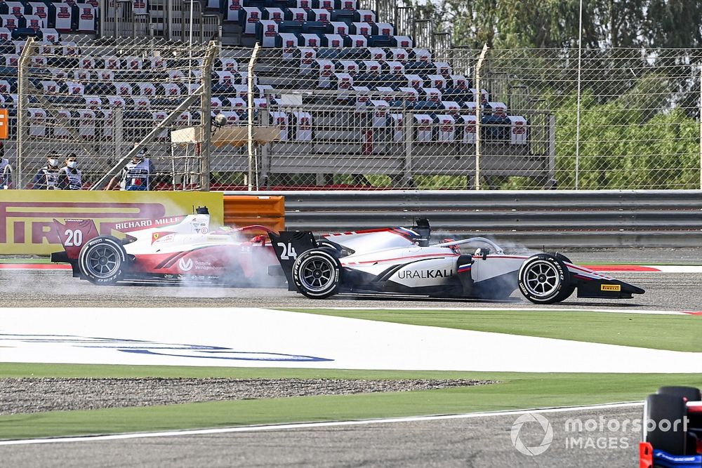 Nikita Mazepin, Hitech Grand Prix and Mick Schumacher, Prema Racing 