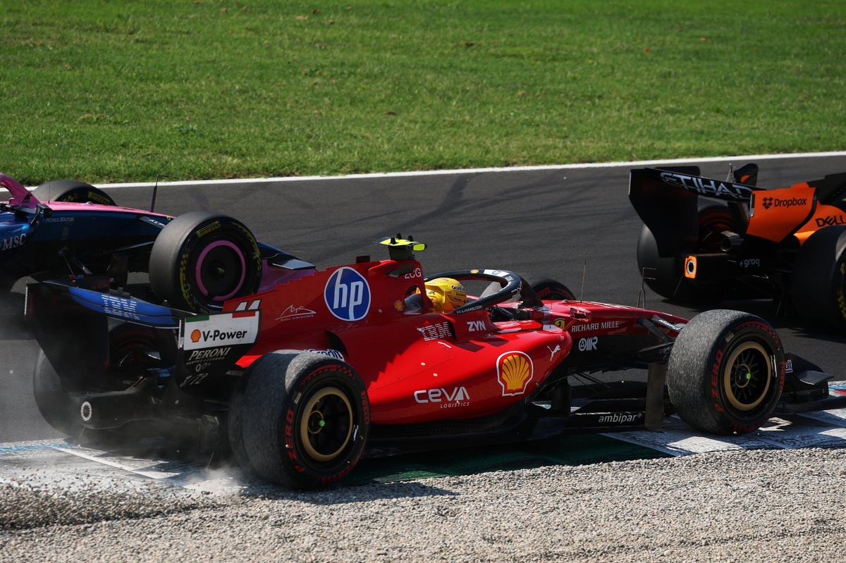 Hamilton tajante con Leclerc: "No había ningún 'nosotros' en esa curva" tras incidente en Monza