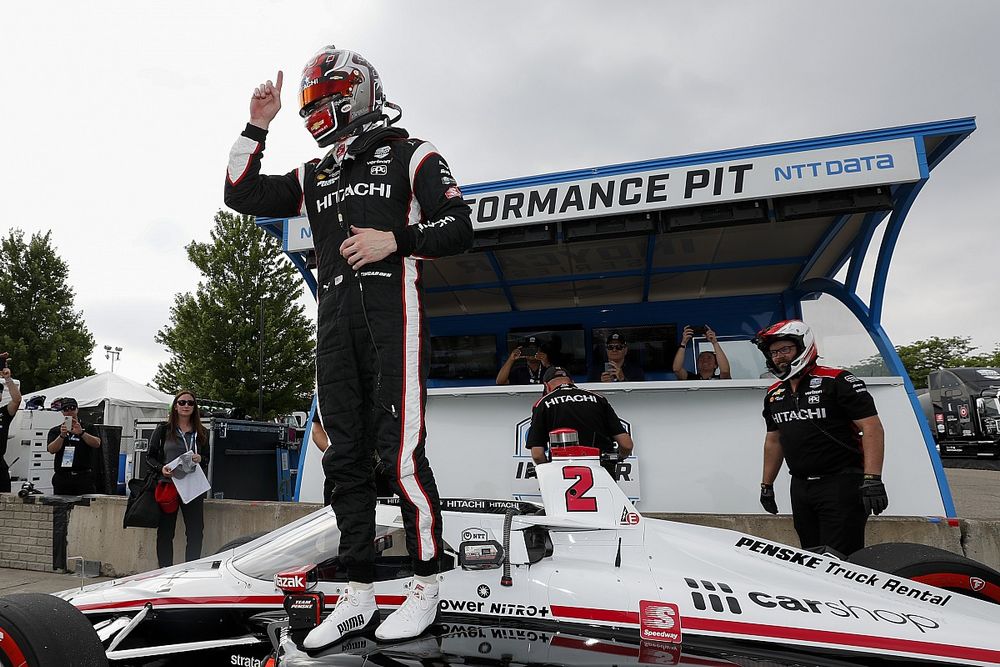 Polesitter Josef Newgarden, Team Penske Chevrolet