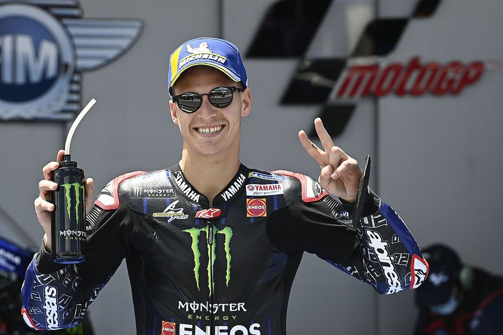 Ganador de la pole position Fabio Quartararo, Yamaha Factory Racing