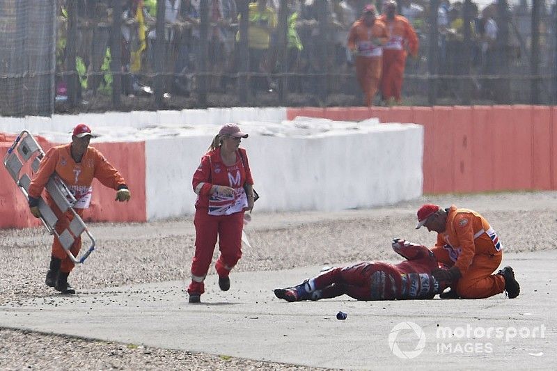 Andrea Dovizioso, Ducati Team despu&eacute;s dell accidente