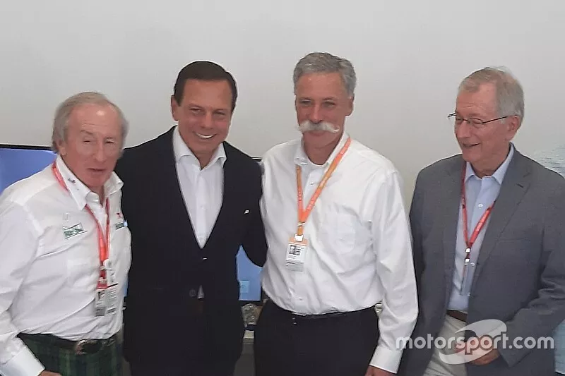 Jackie Stewart, Jo&atilde;o Doria, Chase Carey, Tamas Rohonyi