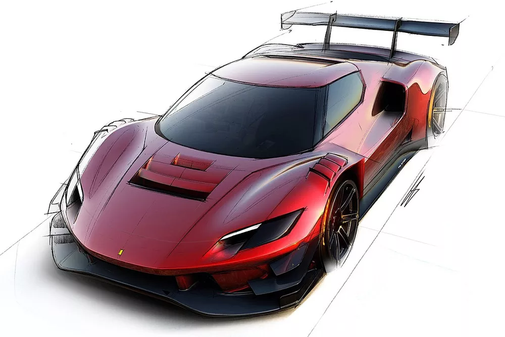 Ferrari 296 GT3, i rendering