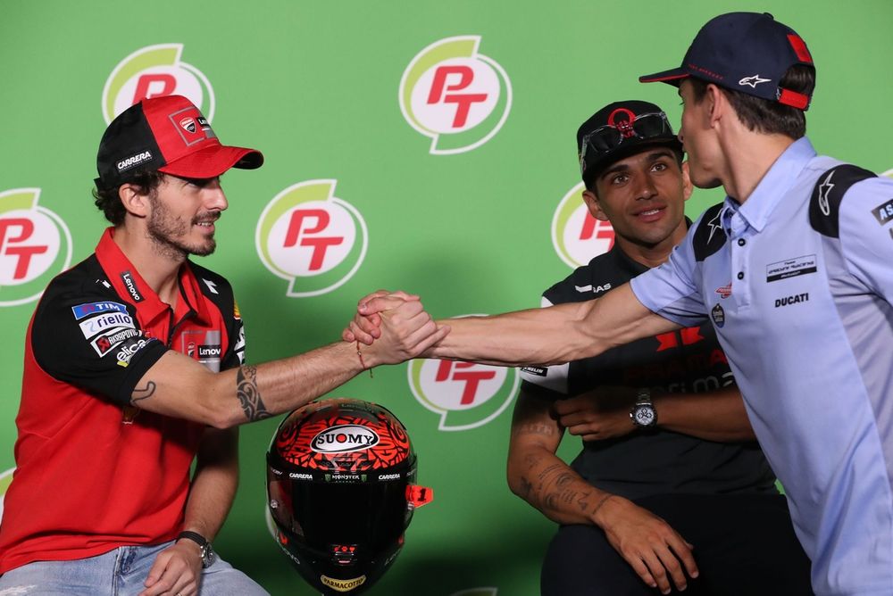 Francesco Bagnaia, Equipe Ducati, Jorge Martin, Pramac Racing, Marc Marquez, Gresini Racing