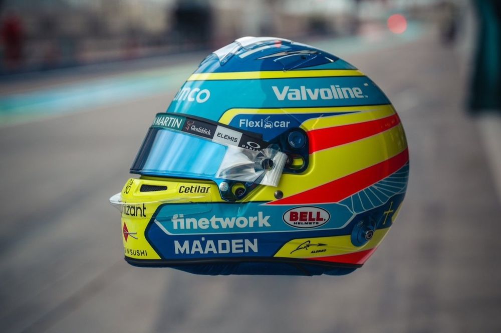 Casco de Fernando Alonso, Aston Martin