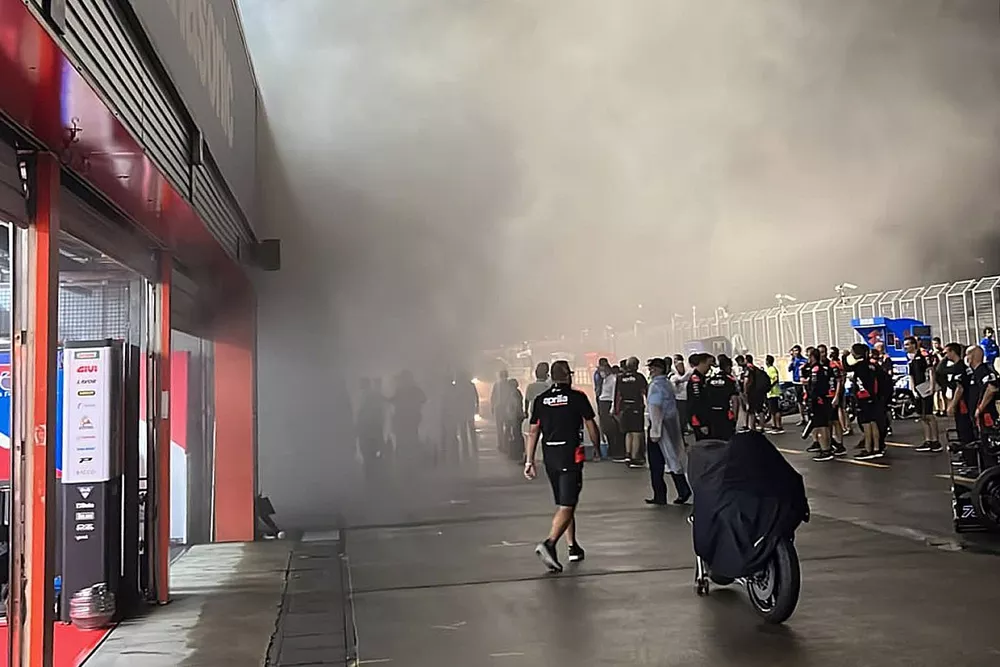 Fire in Marc VDS garage  