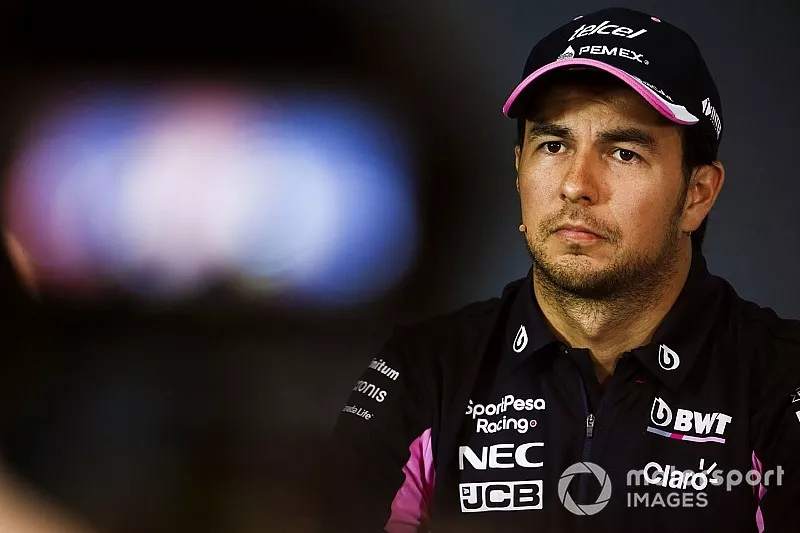 Sergio Pérez, Racing Point en la conferencia de prensa