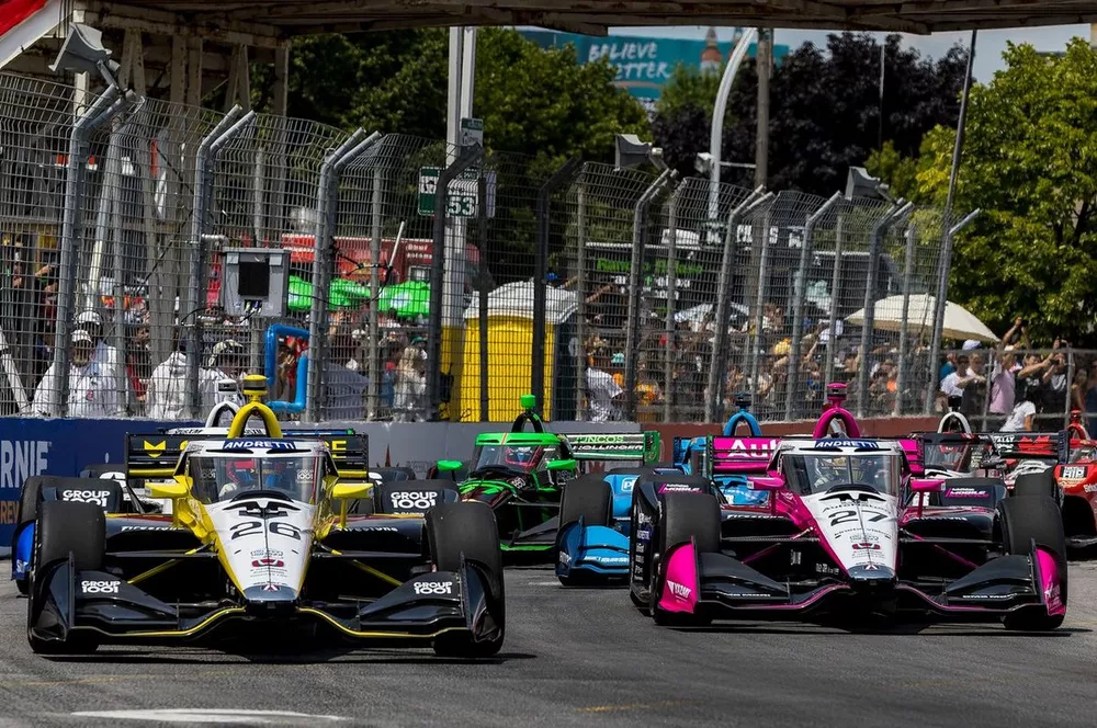 Colton Herta, Andretti Global w/ Curb-Agajanian Honda, Kyle Kirkwood, Andretti Global Honda