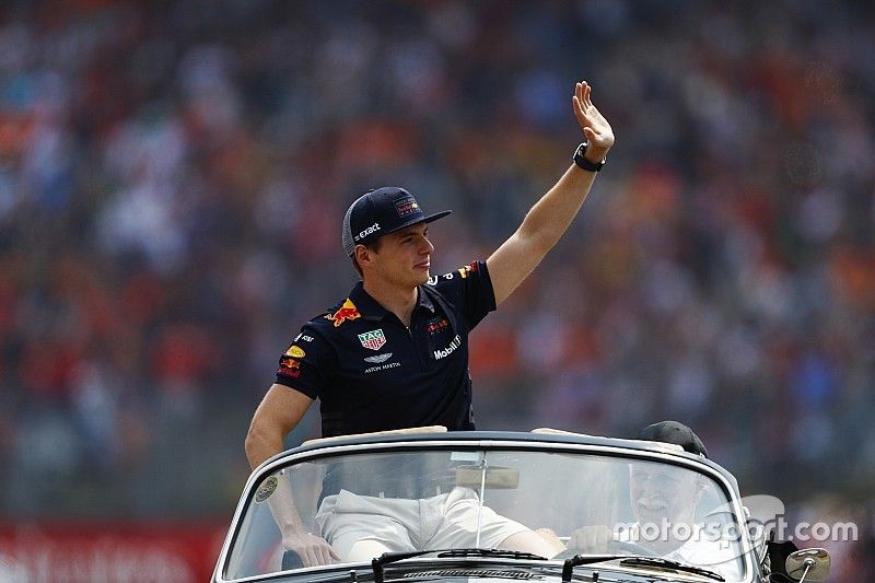 Max Verstappen, Red Bull Racing, in the drivers parade