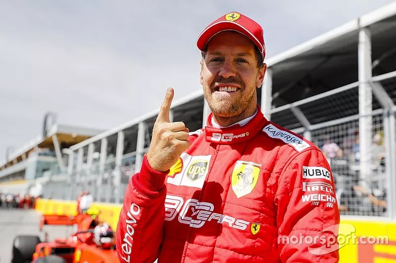 Pole Sitter Sebastian Vettel, Ferrari