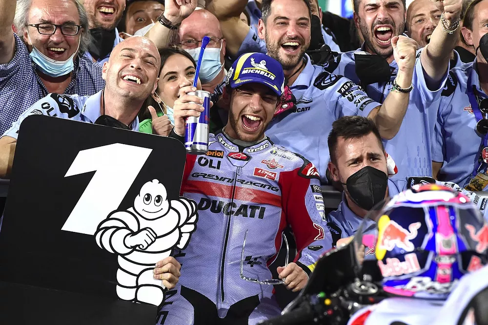 Le vainqueur Enea Bastianini, Gresini Racing