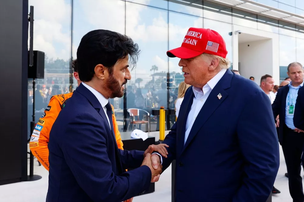 Mohammed Ben Sulayem, President, FIA, meets Donald Trump