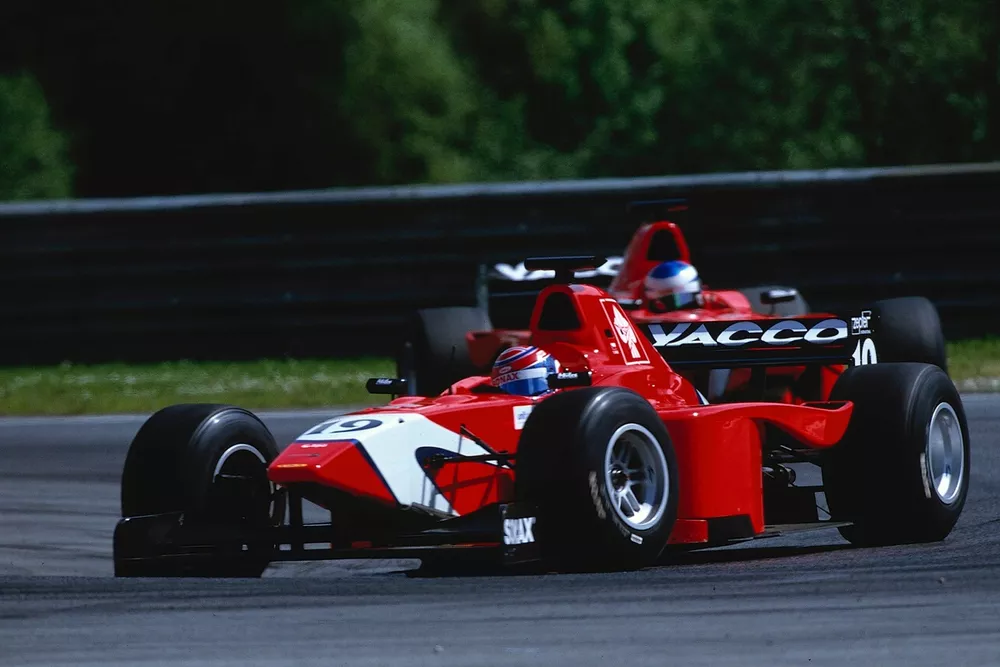 Race winner Tomas Enge leads Arden team mate, Bjorn Wirdheim
